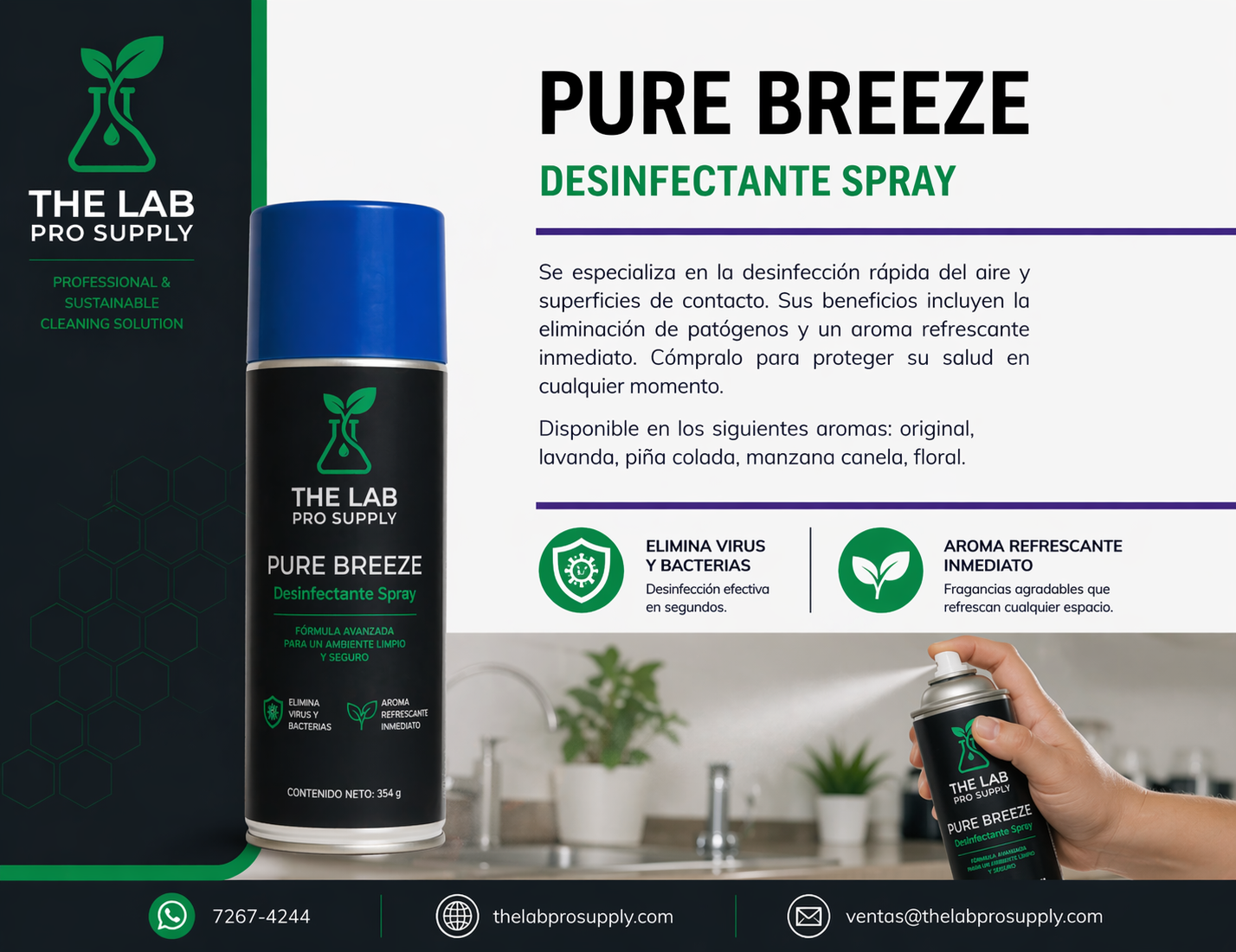 Pure Breeze Desinfectante Spray