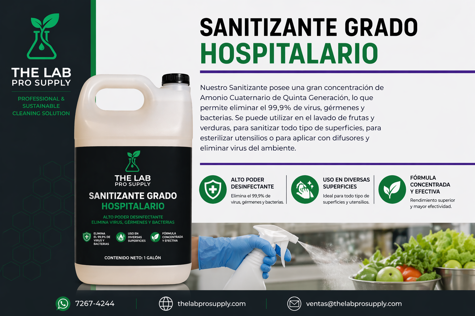 Sanitizador Grado Hospitalario