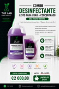 Combo Desinfectante Galón + Desinfectante Concentrado Doypack 80 ml